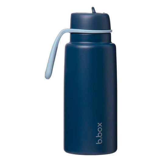 b.box Insulated Flip Top 1 Litre Bottle - Midnight - Aster & Ruby