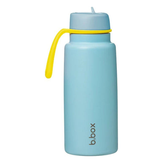 b.box Insulated Flip Top 1 Litre Bottle Poolside - Aster & Ruby