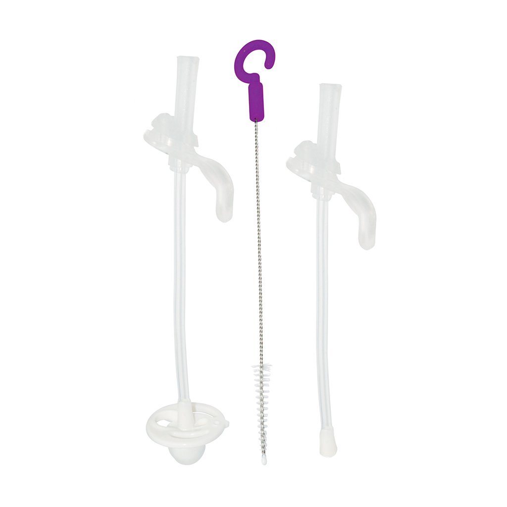 b.box New Sippy Cup Straw & Cleaner Replacement-Aster & Ruby