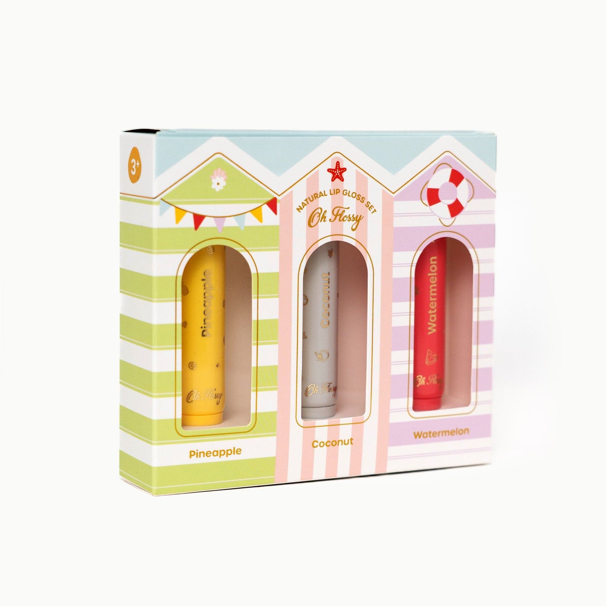 Beach Club Natural Lip Gloss Set - Aster & Ruby