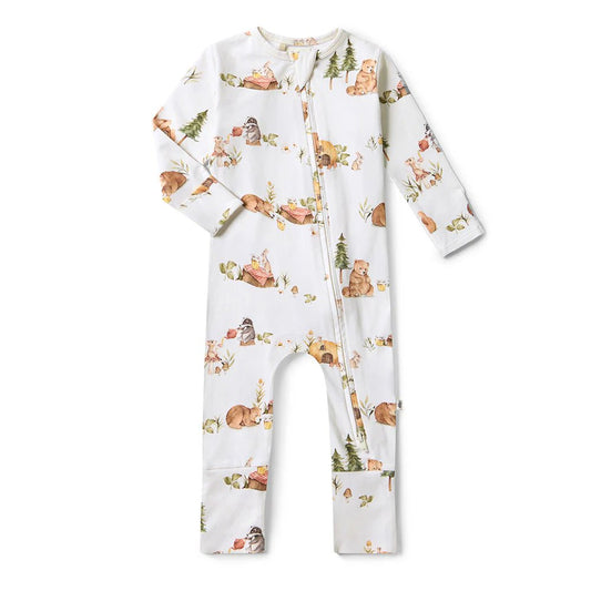 Bears Organic Snugglesuit Convertible Romper - Aster & Ruby