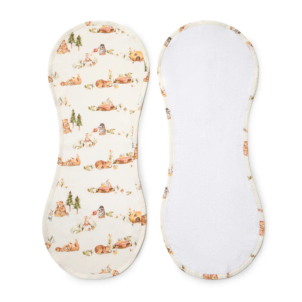 Organic Cotton Burp Cloth Bears