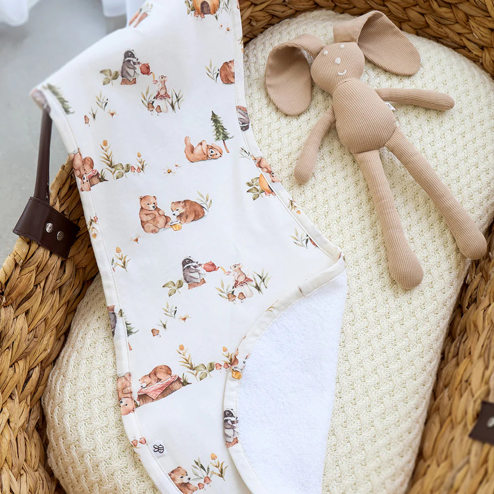 Organic Cotton Burp Cloth Bears
