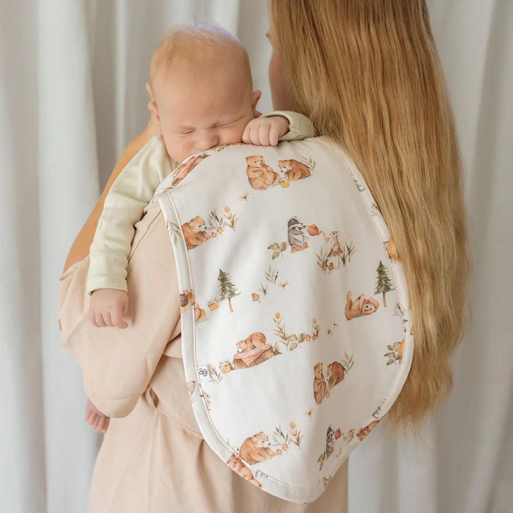 Organic Cotton Burp Cloth Bears