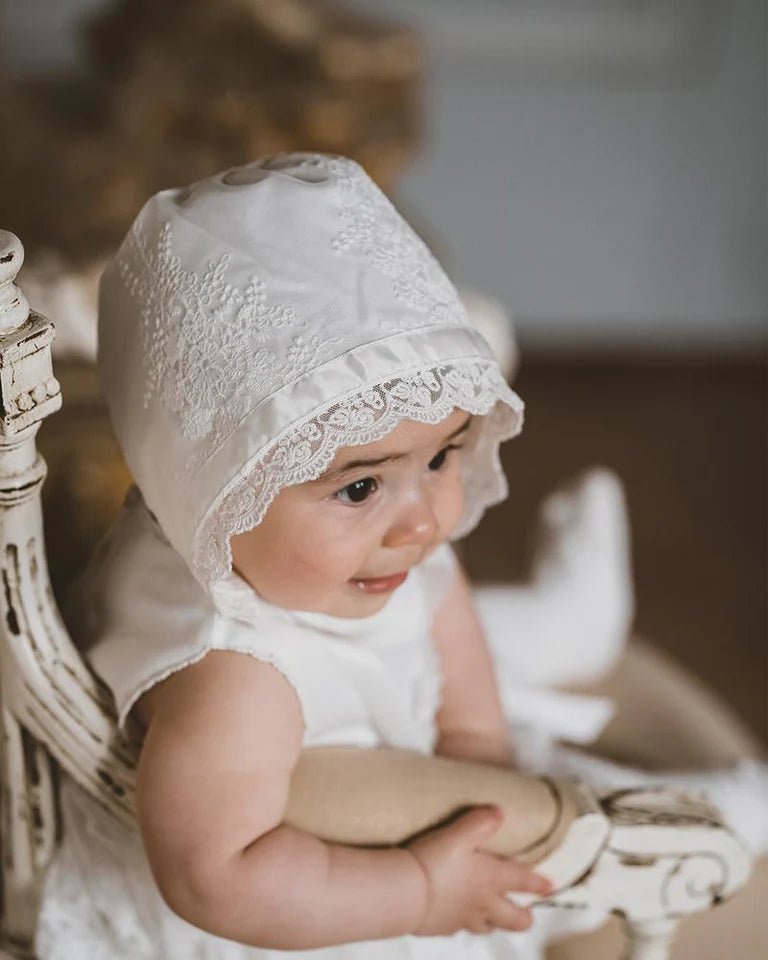 Bebe Lace Bonnet - Aster & Ruby