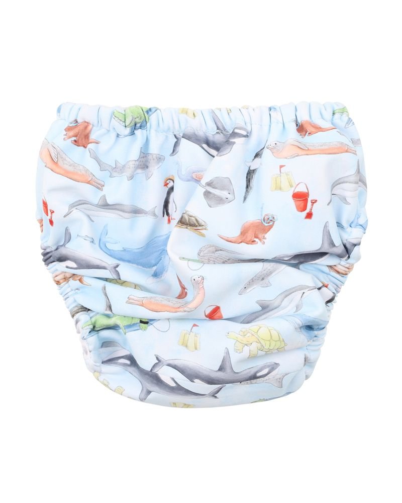 Bebe Marco Print Aqua Nappy - Aster & Ruby