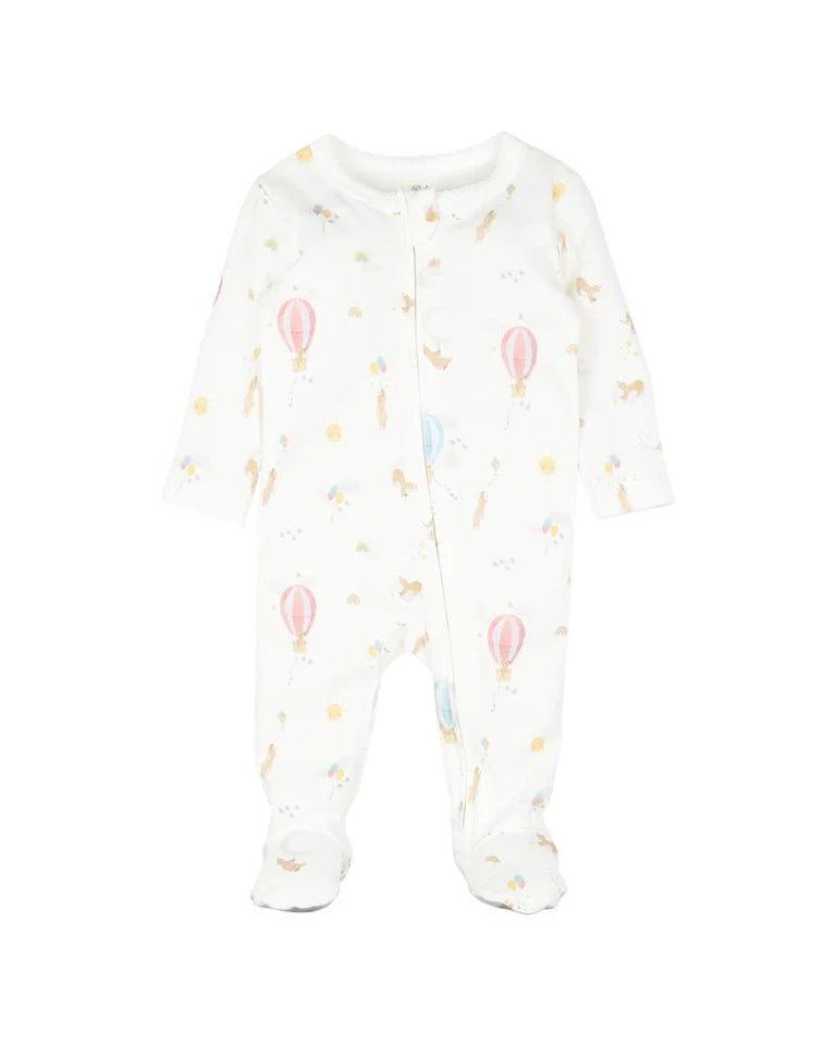 Bebe Morgan Print LS Zip Onesie - Aster & Ruby