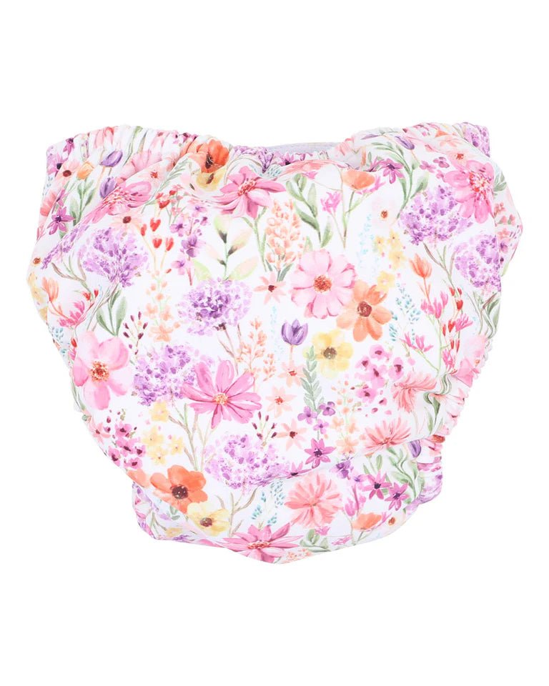 Bebe Nadia Print Aqua Nappy - Aster & Ruby