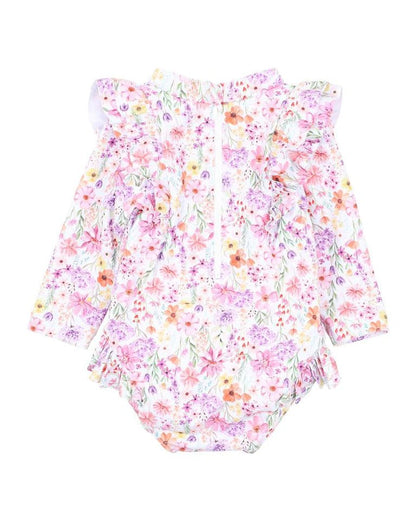 Bebe Nadia Print LS Sunsuit - Aster & Ruby