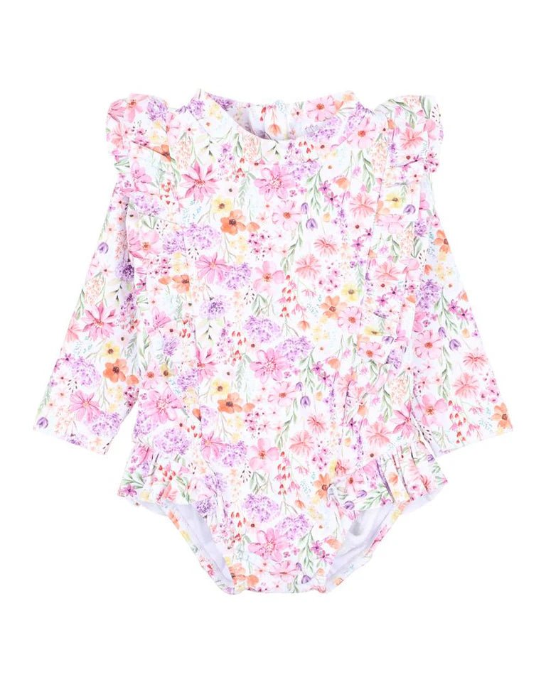 Bebe Nadia Print LS Sunsuit - Aster & Ruby