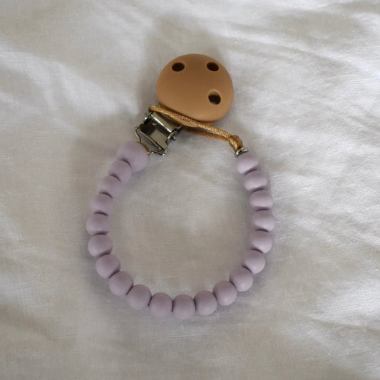 Bella Zailea Silicone Dummy Clip Pastel Purple - Aster & Ruby