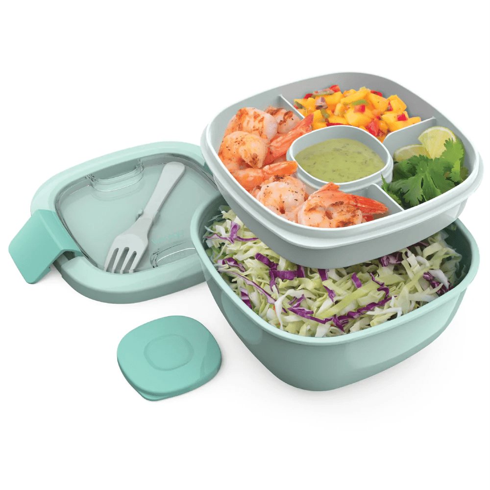 Bentgo Salad Container Coastal Aqua-Aster & Ruby