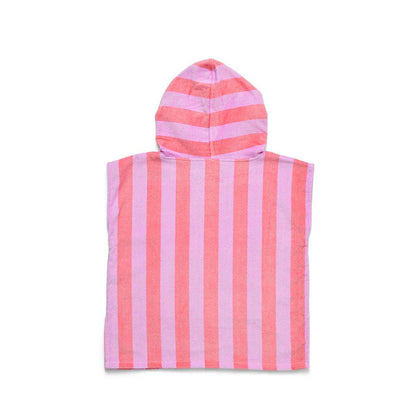 Hooded Towel Flamingo Stripe