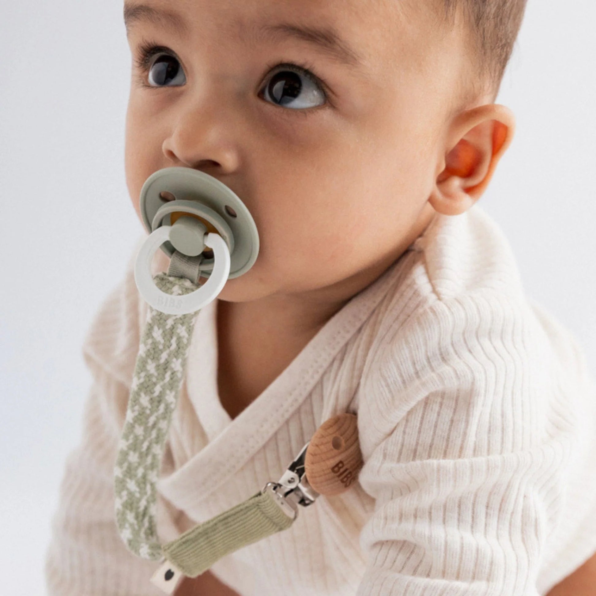 BIBS Paci Braid Dummy Clip - Aster & Ruby