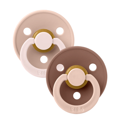 BIBS Pacifier Fusion Colour Blush/Woodchuck Mix | Aster & Ruby