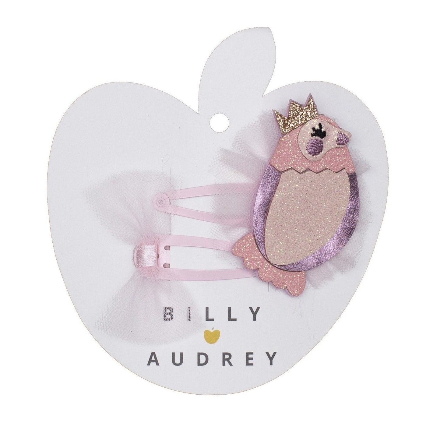 Billy Loves Audrey Springtime Bird Hair Clip Set-Aster & Ruby