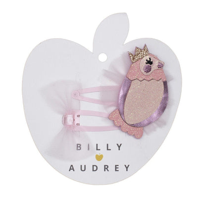 Billy Loves Audrey Springtime Bird Hair Clip Set-Aster & Ruby