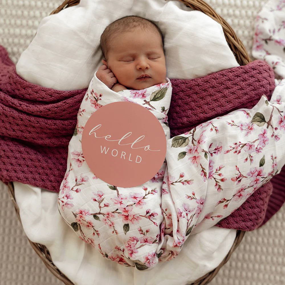 Blossom Organic Muslin Wrap - Aster & Ruby