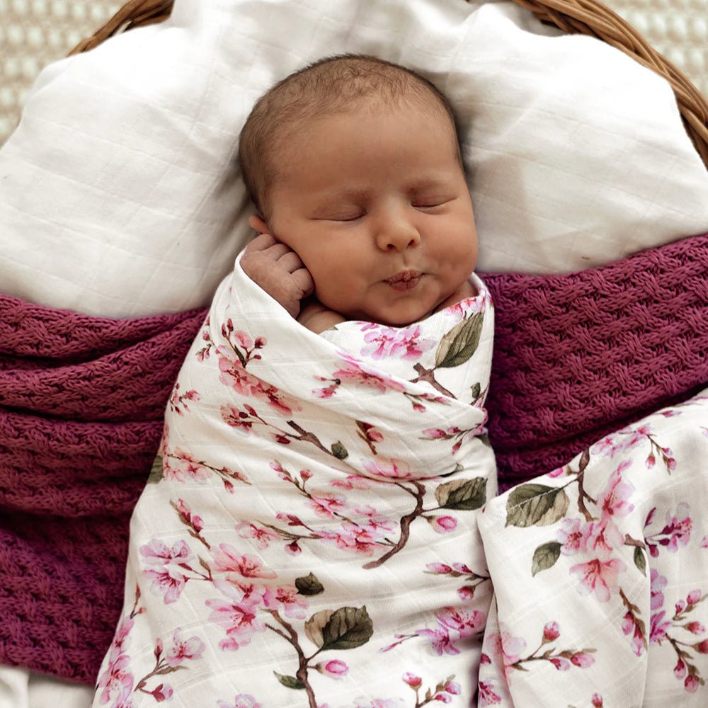 Blossom Organic Muslin Wrap - Aster & Ruby