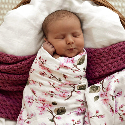 Blossom Organic Muslin Wrap - Aster & Ruby