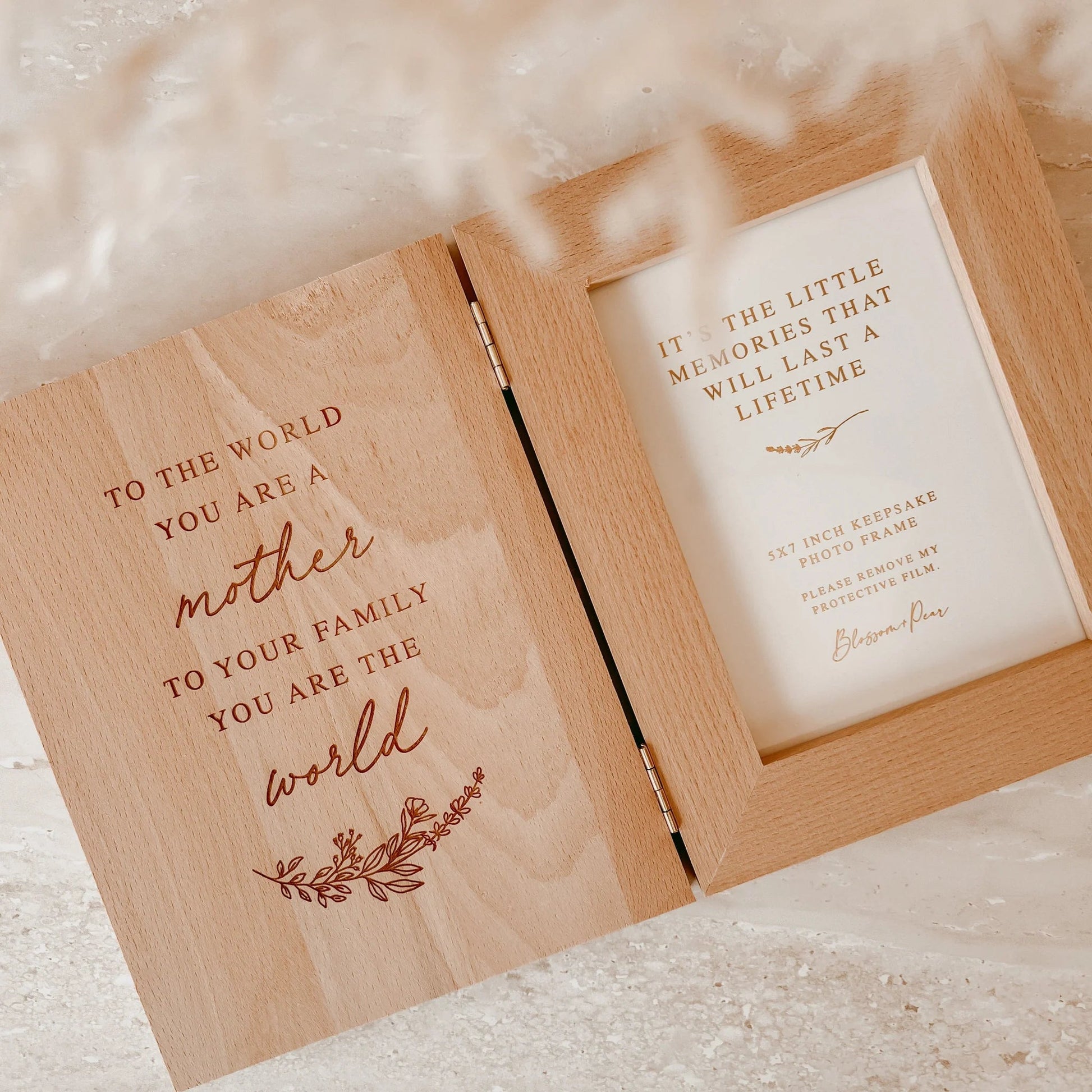 Blossom & Pear You Are My World Wooden Photo Frame - Aster & Ruby