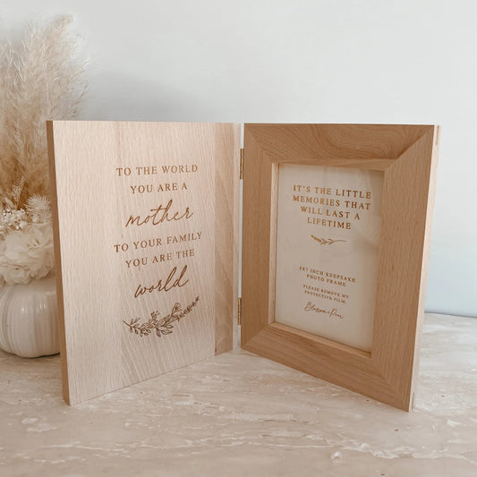 Blossom & Pear You Are My World Wooden Photo Frame - Aster & Ruby