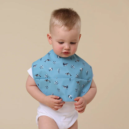 Blue Ocean Snuggle Bib - Aster & Ruby