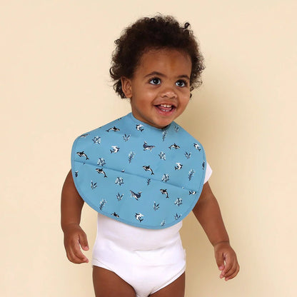 Blue Ocean Snuggle Bib - Aster & Ruby
