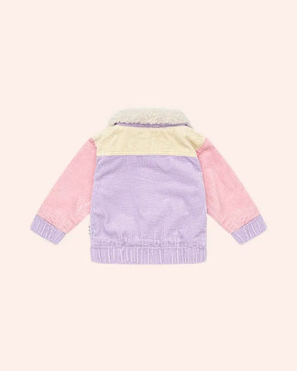 Blush Colour Block Cord Jacket - Aster & Ruby