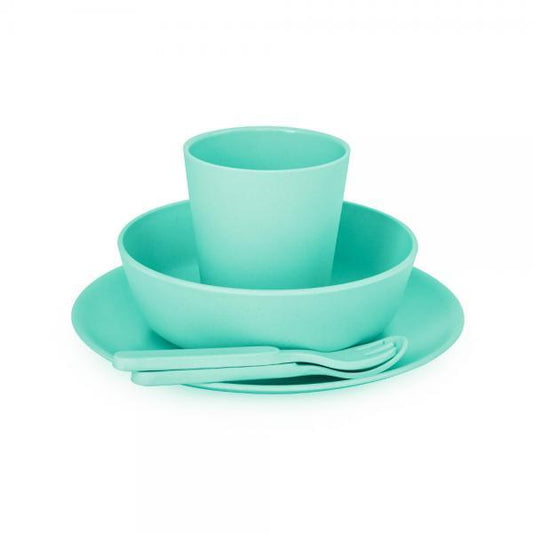 Bobo & Boo Bamboo Dinner Set Mint-Aster & Ruby