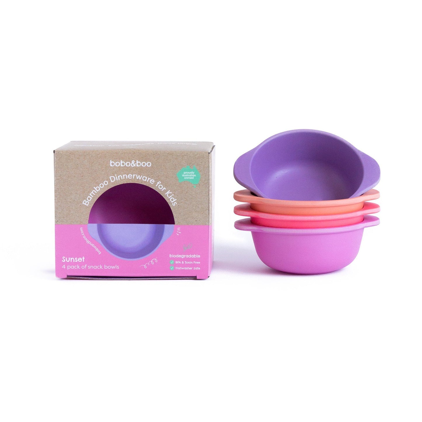 Bobo & Boo Bamboo Single Bowl - Sunset - Aster & Ruby