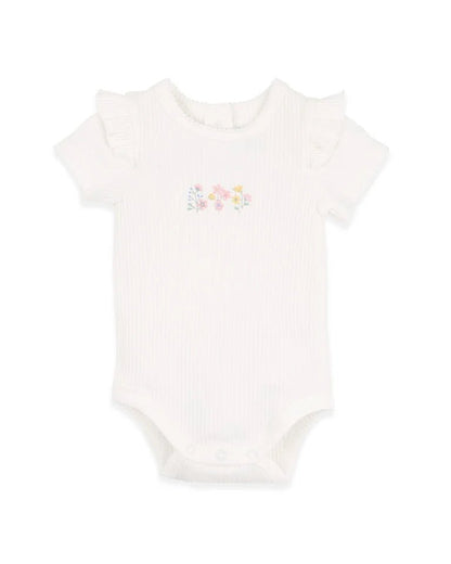 Bonnie Organic Embroidered Bodysuit - Aster & Ruby