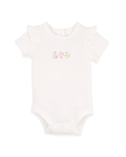 Bonnie Organic Embroidered Bodysuit - Aster & Ruby