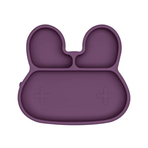 WMBT Bunny Stickie Plate Plum