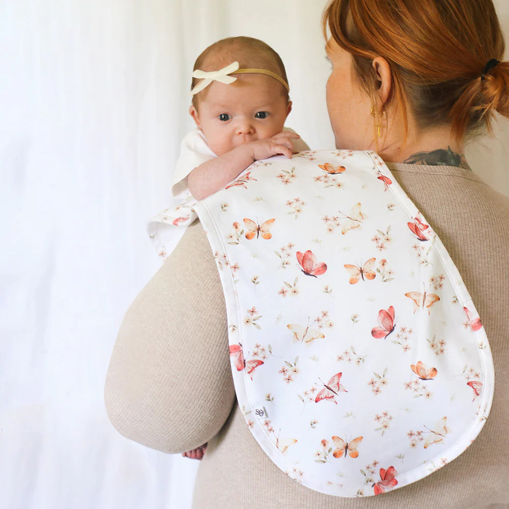 Organic Cotton Burp Cloth Butterfly
