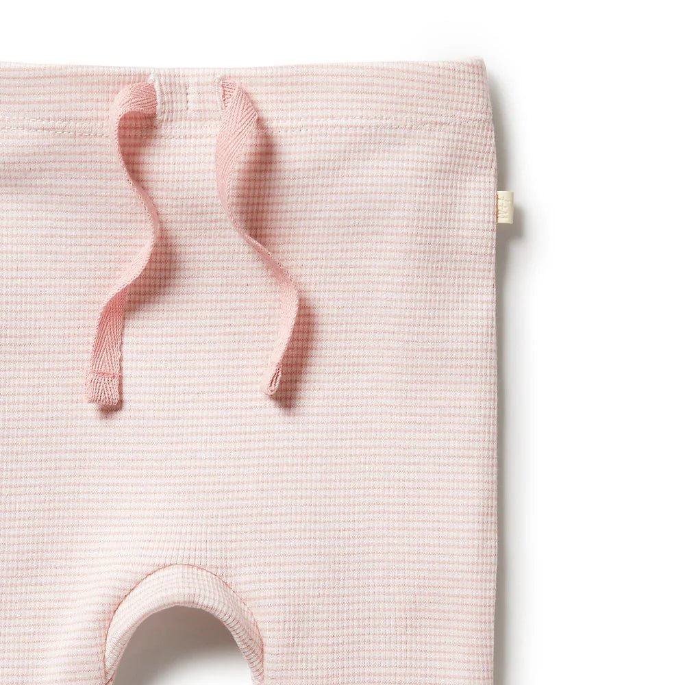 Cantaloupe Organic Stripe RIb Leggings - Aster & Ruby
