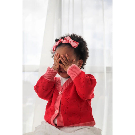 Ziggy Lou CARDIGAN | SCARLET | Aster & Ruby