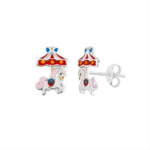 Carousel Stud Earrings-Aster & Ruby