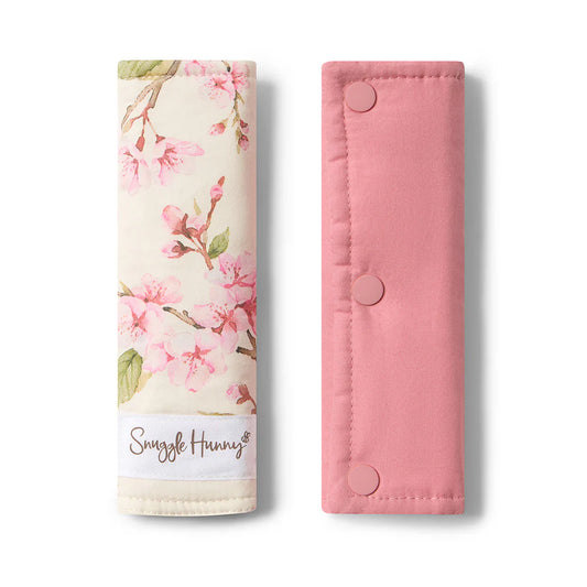 Universal Reversible Pram Strap Covers Cherry Blossom