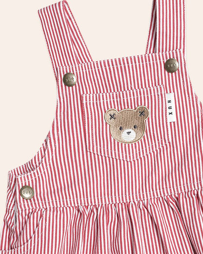 Chill Red Stripe Pinafore Dress - Aster & Ruby