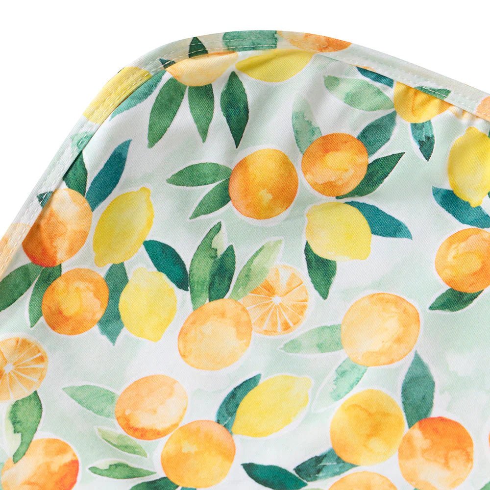 Citrus Squeeze Organic Jersey Wrap & Beanie Set - Aster & Ruby