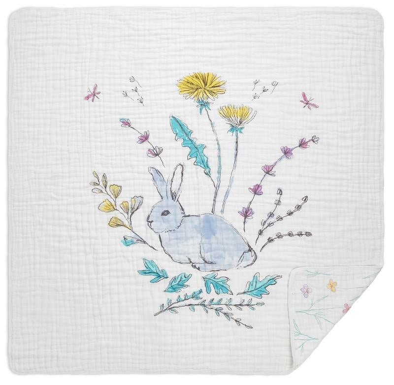 Classic Dream Blanket Forest Fantasy Rabbits-Aster & Ruby