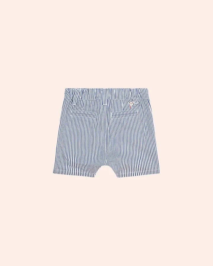 Classic Stripe Short Overalls - Aster & Ruby