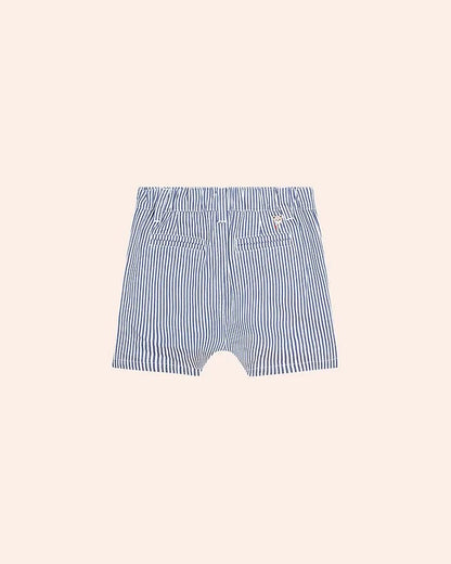 Classic Stripe Short Overalls - Aster & Ruby