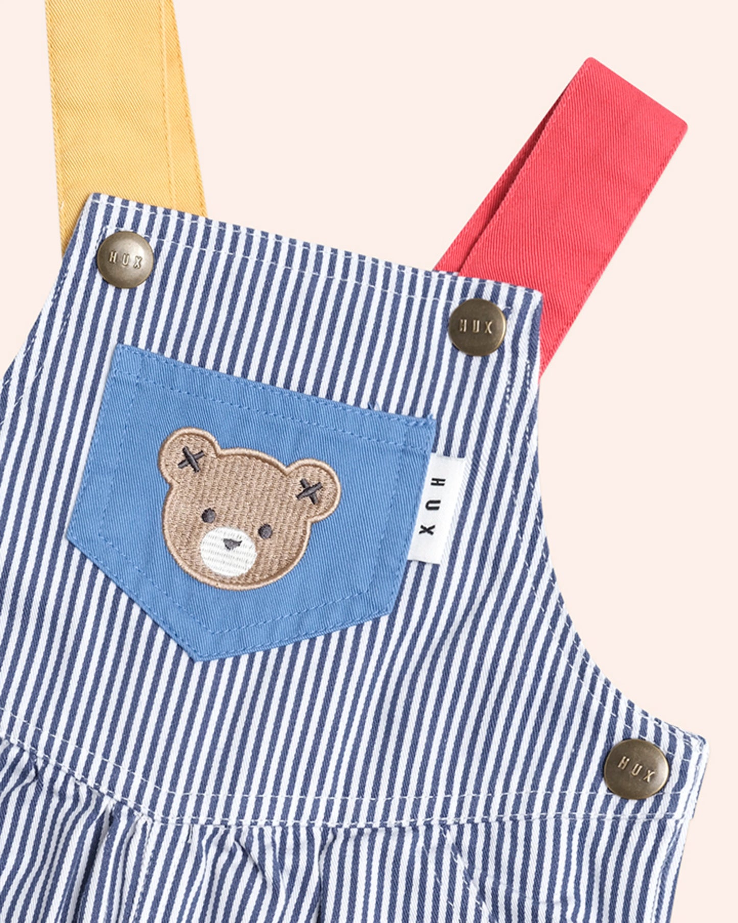 Classic Stripe Short Overalls - Aster & Ruby