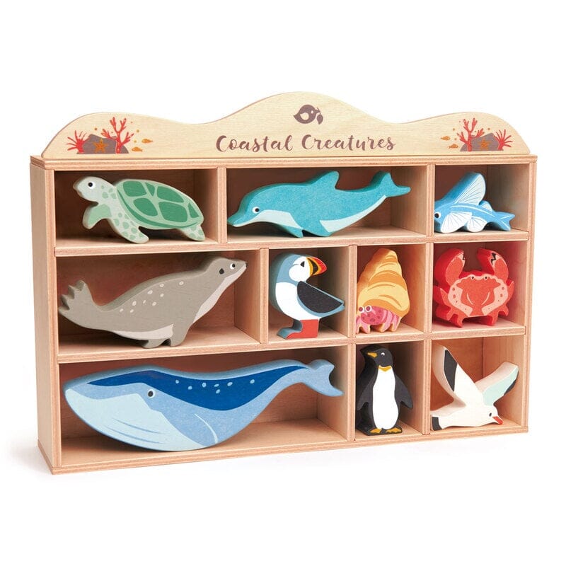 Coastal Animals Display Shelf Set-Aster & Ruby