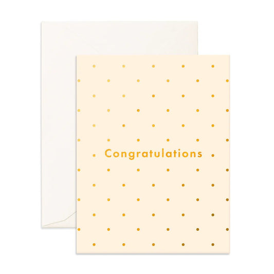 Congratulations Dots Greeting Card - Aster & Ruby