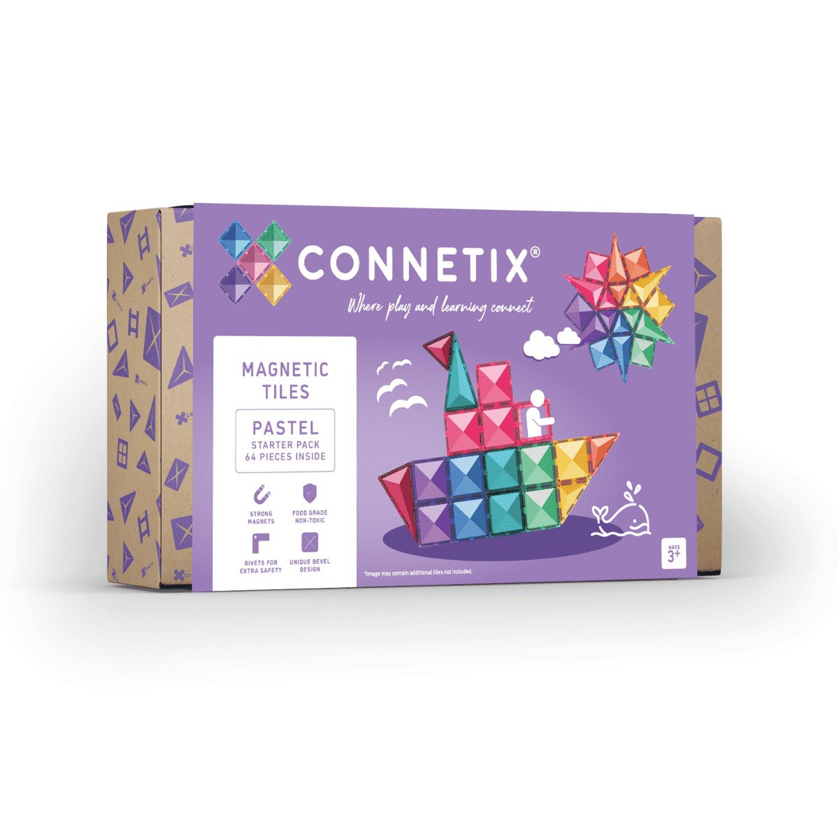 Connetix Pastel Starter Pack 64 pc - Aster & Ruby