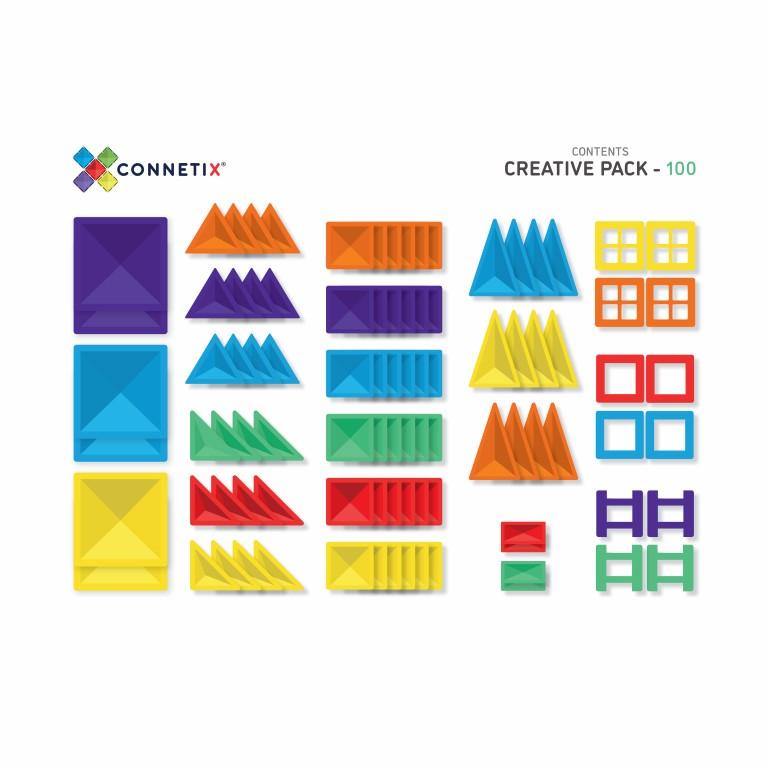 Connetix Tiles 100 Piece Creative Pack - Aster & Ruby