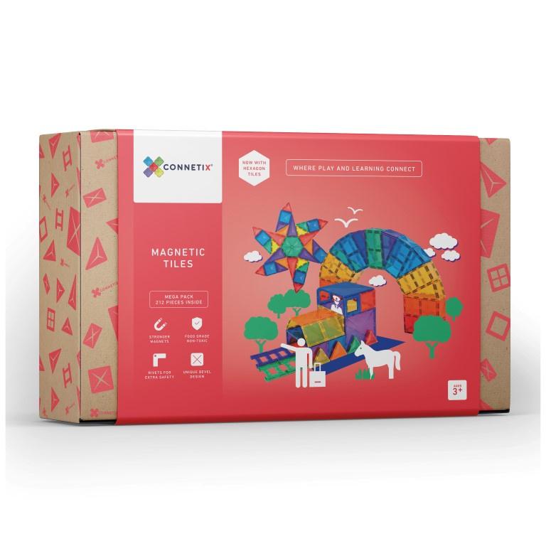 Connetix Tiles 212 Piece Mega Pack - Aster & Ruby